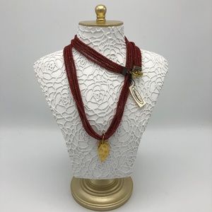 Falcon Feather Rope Necklace made in NYC